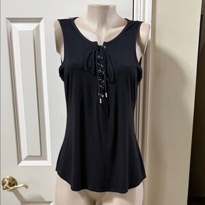 White House black Market Lace up bodice Tank, large